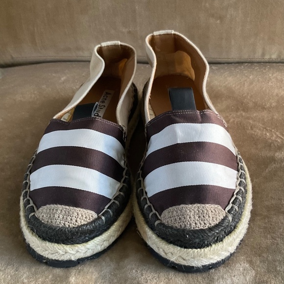 ACNE Studios striped espadrilles size 39 never worn - Picture 3 of 10